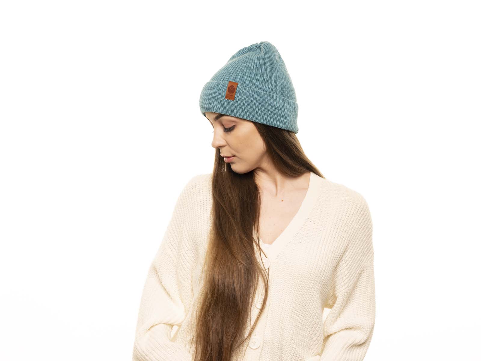 6060 - czapka zimowa Merino (tkana) - obrazek 3